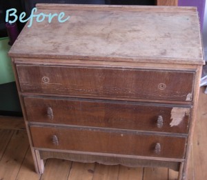 Vintage drawers makeover