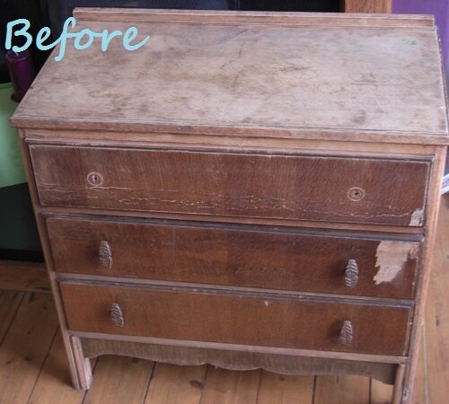 Vintage drawers makeover