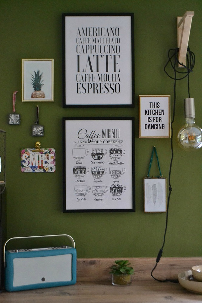 Typography gallery wall