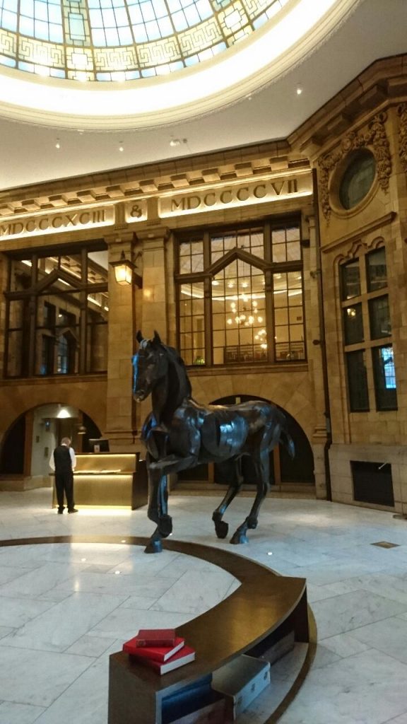 Historical hotel lobby
