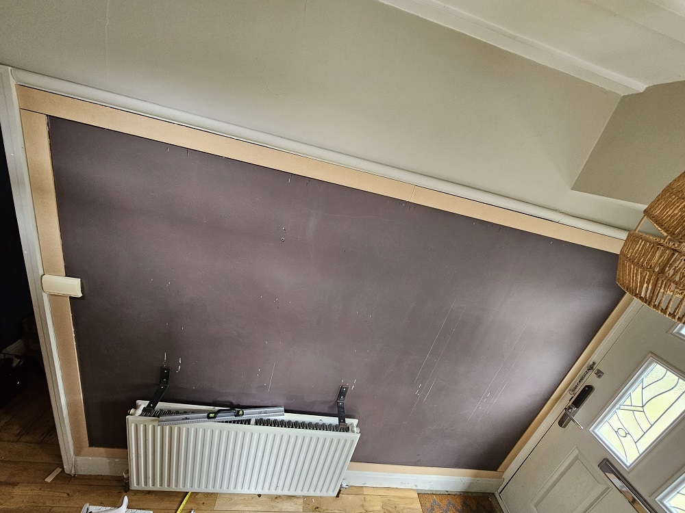 how to panel a hall wall