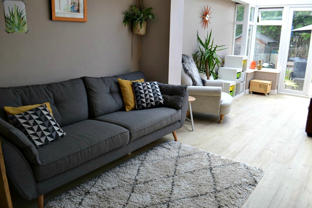 Grey sofa Scandi Style