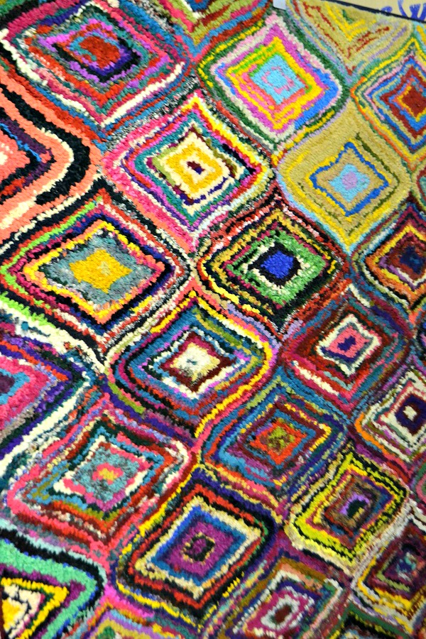 multi-coloured rug